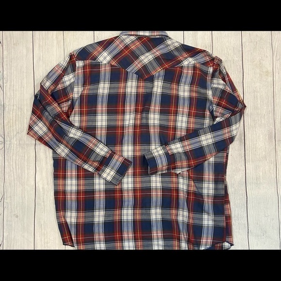 Wrangler Western Style Snap Button Shirt Men's 2XL - Picture 5 of 9